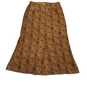 Women’s skirt Fall Fashion multicolor print A-line‎ Midi skirt 10 Harve Benard